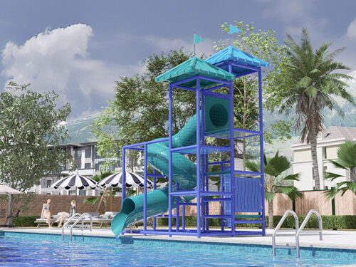 203 4x8 Poolside Slide