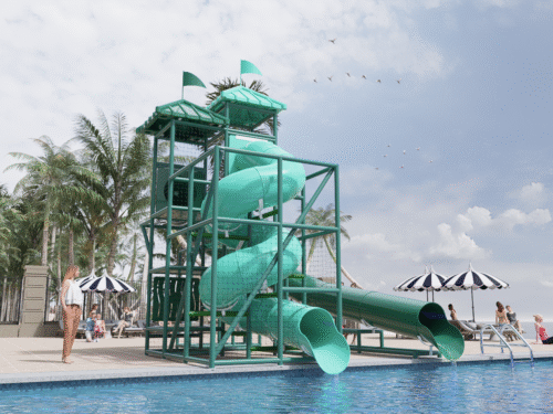 302 4x8 Poolside slide