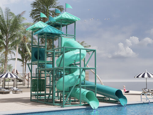 302 8x8 Poolside slide