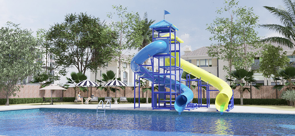 207 4x8 Poolside slide
