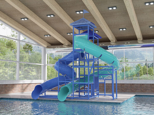 208 Poolside slide