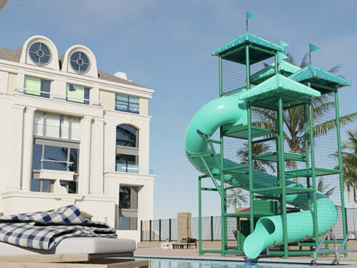 205 8x8 Poolside Slide